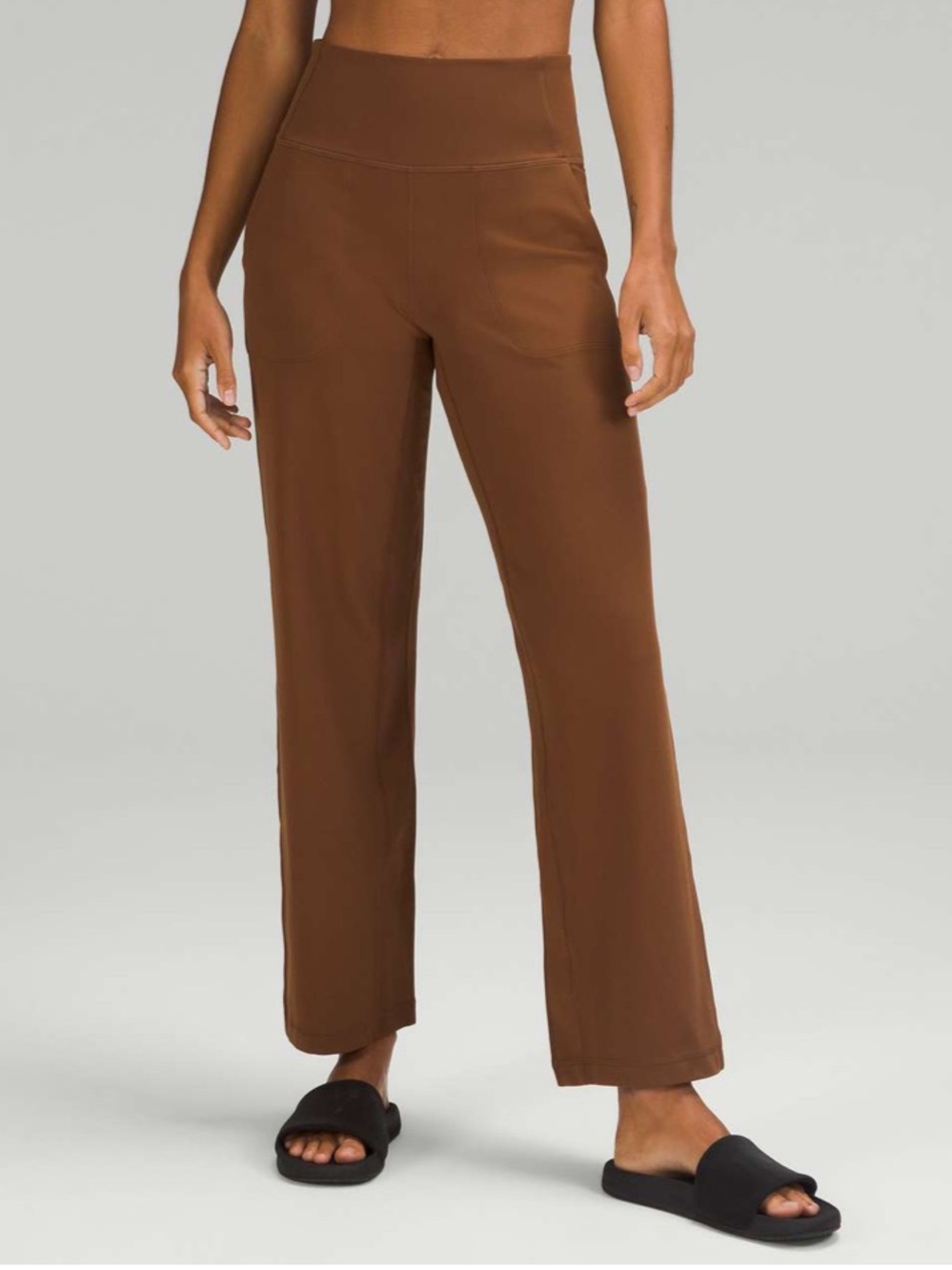 lululemon athletica Align Wide-Leg High-Rise Pant — Roasted Brown